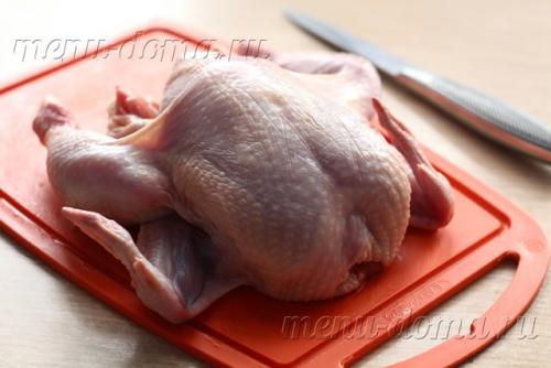 Рецепт приготовления корнишонов цыплят в духовке. Ингредиенты на 2-3 порции: