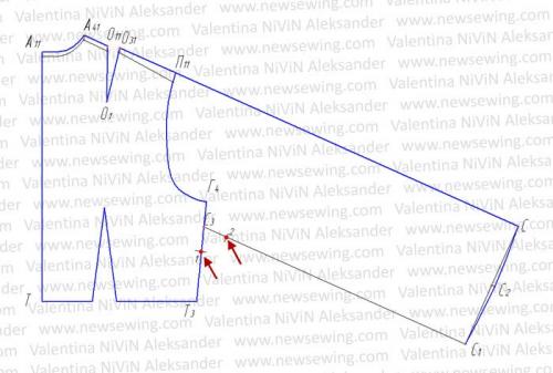 Платье с цельнокроеным рукавом коротким. Выкройка платья с длинным цельнокроеным рукавом