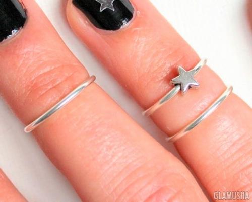 Как сочетать кольца. Как носить и сочетать много колец на руке: фаланговые, миди, тонкие