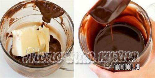 Шоколадная глазурь для рисования на торте.
