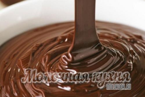 Шоколадная глазурь для рисования на торте.
