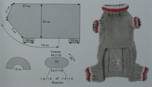 Как связать своими руками одежду для собаки. Как связать спицами одежду для собаки 09