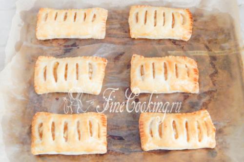 Слойки с яблоками из слоеного теста со спрайтом. Слоёные рогалики на Спрайте 07