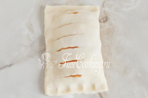 Слойки с яблоками из слоеного теста со спрайтом. Слоёные рогалики на Спрайте 05