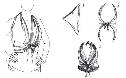 Сшить топ из платка своими руками. Топы из платков