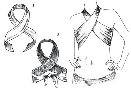 Сшить топ из платка своими руками. Топы из платков