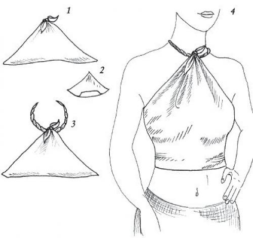 Сшить топ из платка своими руками. Топы из платков