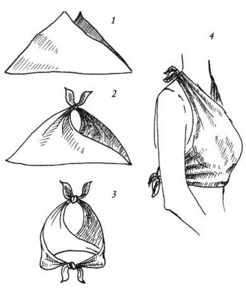 Сшить топ из платка своими руками. Топы из платков