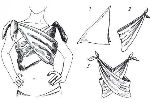 Сшить топ из платка своими руками. Топы из платков
