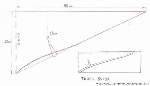 Сшить топ из платка или топ-косынку для пляжа. 03