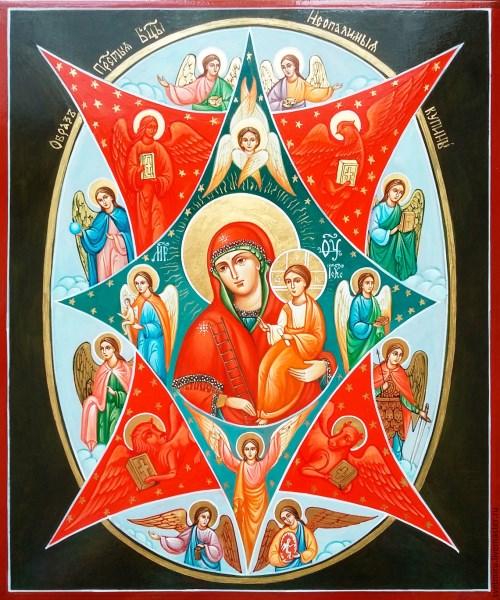 Неопалимая купина икона. Купина Неопалимая - чудесная икона