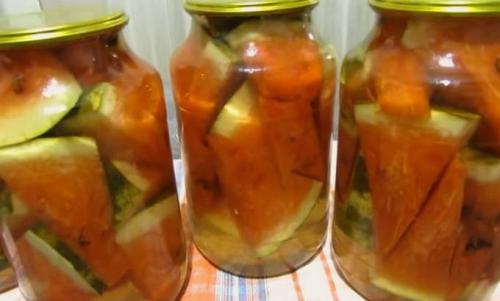 Маринованные арбузы в литровых банках. Арбузы в банках на зиму — 8 пошаговых рецептов заготовок