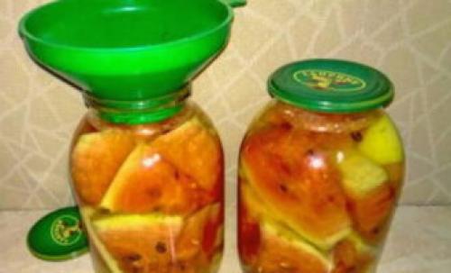 Маринованные арбузы в банках на зиму вкусные. Арбузы в банках на зиму — 8 пошаговых рецептов заготовок