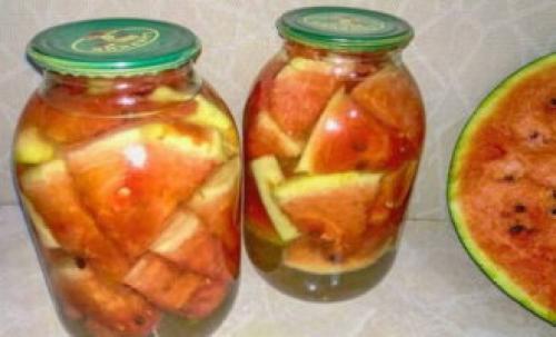 Маринованные арбузы в банках на зиму вкусные. Арбузы в банках на зиму — 8 пошаговых рецептов заготовок
