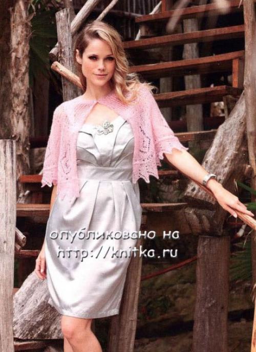 Ажурная пелерина спицами. Вязаная накидка спицами, подборка