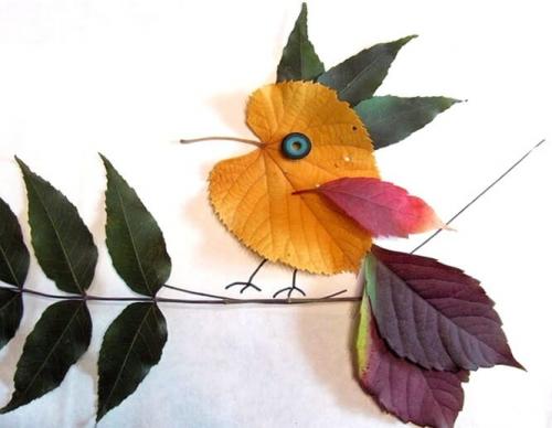 Поделки из листьев своими руками. Аппликация