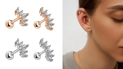 Названия пирсинга ушей с картинками на русском. Виды пирсинга уха