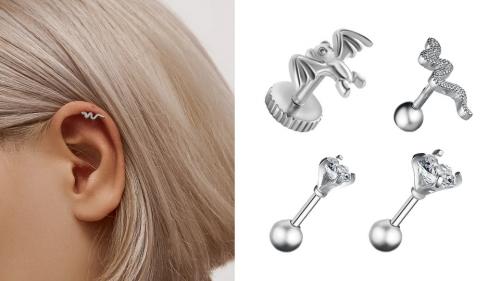 Названия пирсинга ушей с картинками на русском. Виды пирсинга уха