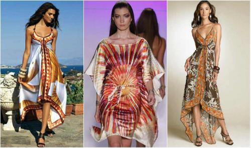 Платье из платка своими руками. Шьем наряды из платков за один вечер