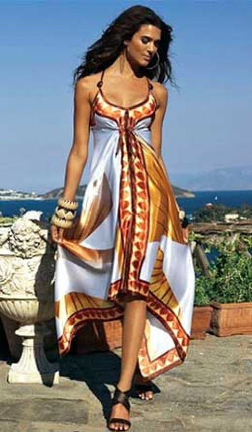 Платье из платка своими руками. Шьем наряды из платков за один вечер