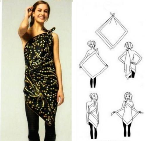 Платье из платков своими руками. Пробуем сшить сами