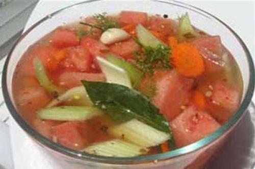 Как засолить арбуз быстро.