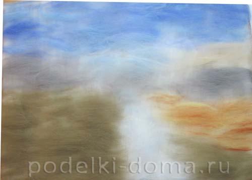 Как создать поделку на осенний бал из шерсти. Картина из шерсти «Золотая осень»