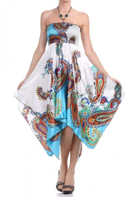 Какие типы платьев можно сделать из платка.flv. Красивый летний наряд своими руками