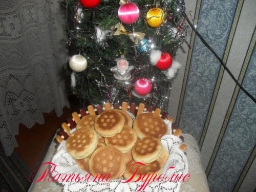 Новогоднее печенье на сковороде. 