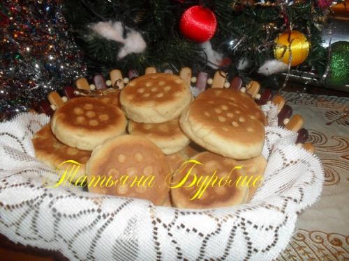 Новогоднее печенье на сковороде. 