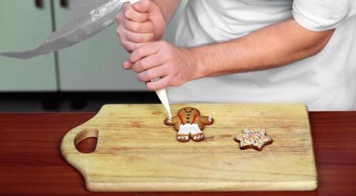 Как приготовить новогоднее печенье. Печенье «Шишки» 07