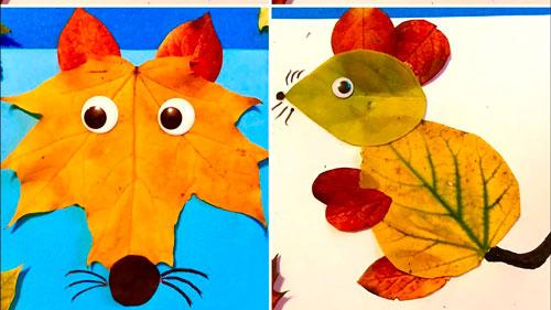 Поделки из листьев в садик. Поделки из осенних листьев в детский сад: 50 идей