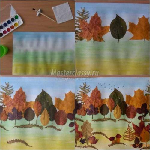 Аппликации и поделки из листьев: открытие красоты природы 15