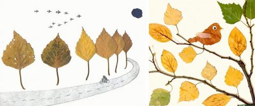 Аппликации и поделки из листьев: открытие красоты природы 20