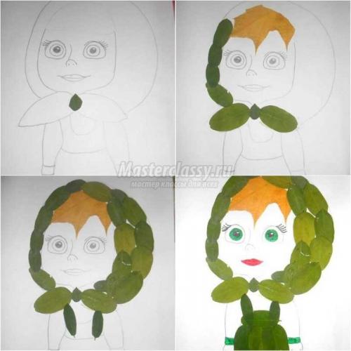 Аппликации и поделки из листьев: открытие красоты природы 14