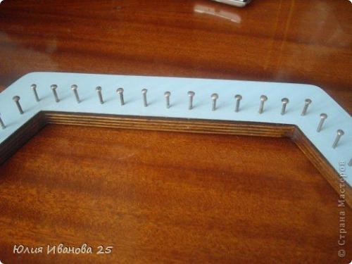 Как сделать салфетки из пряжи на рамке, как подарок. Мастер-класс Плетение Плетеная салфетка на деревянной рамке Нитки