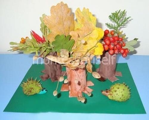 Легкие поделки из природного материала. Поделка из природного материала в садик: 100 идей с пошаговым фото