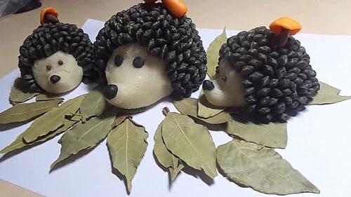 Осенние поделки из природного материала для школы. Фото поделок «Дары осени» в школу: 100 идей