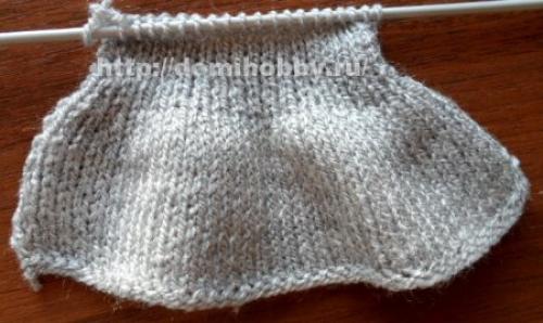 Рюши спицами по кругу.