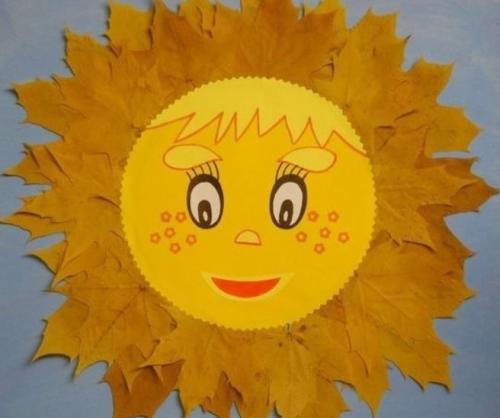 Поделки из листьев на бумаге. Аппликации из осенних листьев для детей детского сада (средняя, старшая группа)