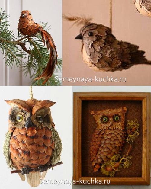 Поделки из природных материалов. ЧЕШУЙКИ от шишек.