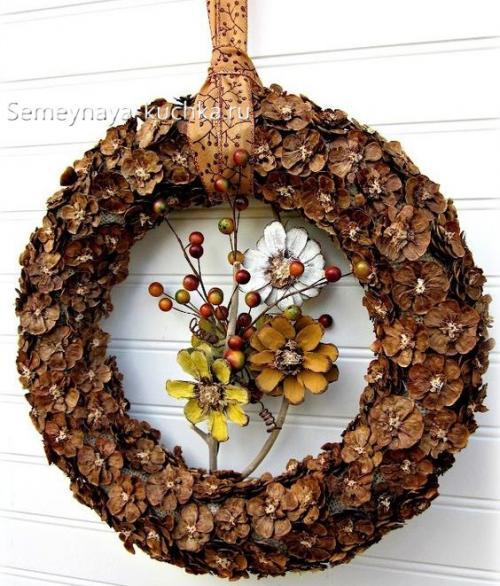 Поделки из природных материалов. ЧЕШУЙКИ от шишек.