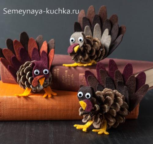 Поделки из природных материалов. ЧЕШУЙКИ от шишек.