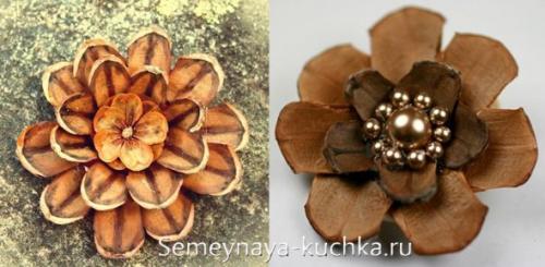 Поделки из природных материалов. ЧЕШУЙКИ от шишек.