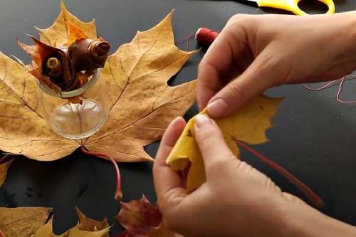 Как соединить листья для изготовления цветка. Цветы из листьев — доступный природный материал для поделок