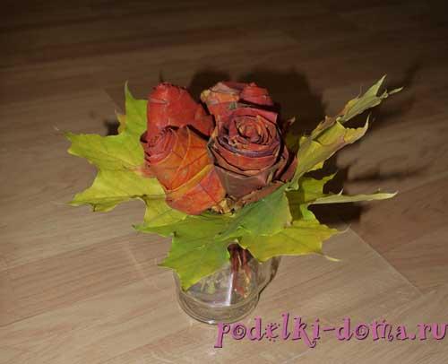 Какие цвета можно получить на розочках из кленовых листьев. Розы из листьев клена Отредактирова. 2024