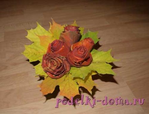 Какие цвета можно получить на розочках из кленовых листьев. Розы из листьев клена Отредактирова. 2024