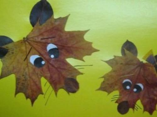 Поделки из листьев поэтапно. Мастер-класс «Поделки из листьев» 37