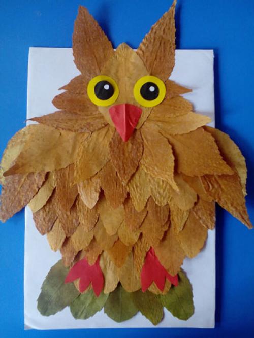Поделки из листьев на бумаге. Поделки из листьев на тему осени: 70 идей
