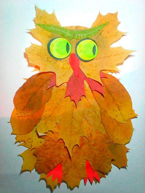 Поделки из листьев в садик. Поделки из осенних листьев в детский сад: 50 идей